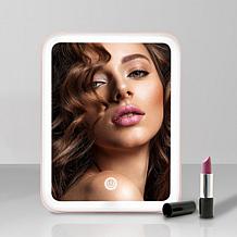 Fancii Aura Go Tri-Color Rose Gold LED Lighted Travel Vanity Mirror