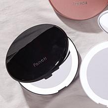 Fancii Lumi 5" Black Compact Mirror with LED Lights