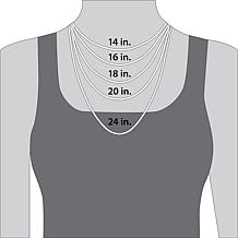 Fancy Initial with Simulated Birthstone Flower Necklace