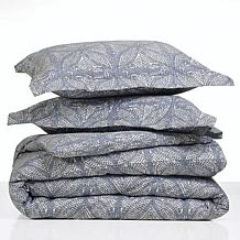 Farm to Home Organic Cotton Indigo Batik Design Duvet Set - Twin