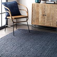 Farmhouse Jute Area Navy Rug
