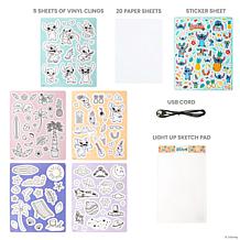 Fashion Angels Light Up Sketch Pad, Disney Stitch Beach Scenes