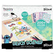 Fashion Angels Light Up Sketch Pad, Disney Stitch Beach Scenes