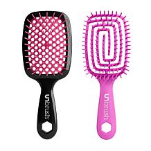 FHI Heat UNBrush Teal 2-piece Original & Flex Set | HSN