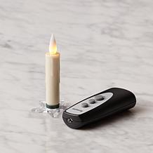 FIA Flame 10-piece Set of Clip-On & Suction LED Taper Candles