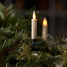 FIA Flame 10-piece Set of Clip-On & Suction LED Taper Candles