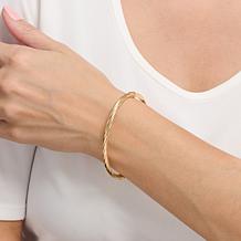 Fiorenza 2-Way Oval Hinged Bangle Bracelet