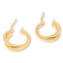 Fiorenza Double-Hoop Bypass Earrings