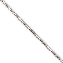 Fiorenza Jewelry Flat Snake Chain Magnetic Clasp 20" Necklace