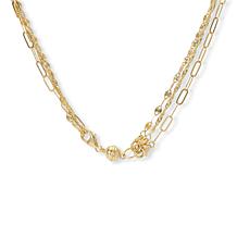 Fiorenza Jewelry Layered Polished and Diamond-Cut Multi Necklace