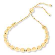 Fiorenza Polished Nugget Bead Adjustable Bracelet