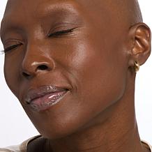 Fiorenza Sterling Silver Huggie Hoop Earrings