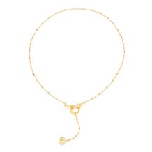Fiorenza Y-Drop Forzantina Chain Necklace with Toggle Bar