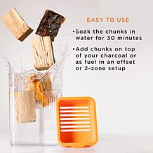 Fire & Flavor FFW204 Premium Smoking Wood Chunks, 4 Pounds, Cherry