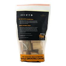 Fire & Flavor Premium All Natural Smoking Wood Chunks, 4 Pounds, Maple