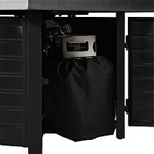 Fire Sense Yorke Square Aluminum LPG Fire Pit