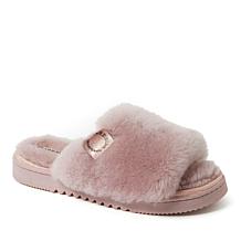Fireside by Dearfoams Women's Cairns Shearling Slide Slipper