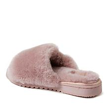 Fireside by Dearfoams Women's Cairns Shearling Slide Slipper