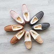 Fireside By Dearfoams Women's Mel Genuine Shearling Moccasin Slipper