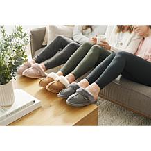 Fireside By Dearfoams Women's Sydney Genuine Shearling Scuff Slippers