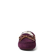 Fireside By Dearfoams Women's Victoria Shearling Moccasin Slippers
