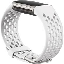 Fitbit Charge 5/6 Sport Band = White/Small
