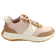 FitFlop F-Mode Flow Leather/Suede Flatform Sneaker