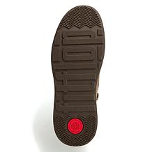 FitFlop F-Mode Leather/Suede Flatform Zip Ankle Boot