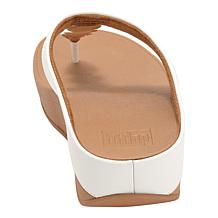 FitFlop Fino Mirror Metallic Leather Toe-Post Sandal