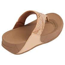 FitFlop Lulu Crystal Feather Toe-Post Sandal