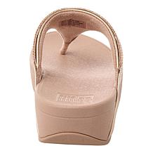 FitFlop Lulu Lasercrystal Leather Toe-Post Sandals