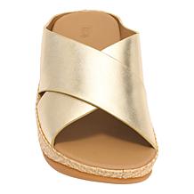 FitFlop Lulu Lux Graphic-Weave Leather Cross Slides