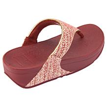FitFlop Lulu Shimmerweave Toe-Post Sandal