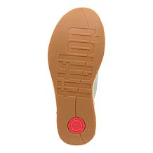 FitFlop Platform Espadrille Leather Wedge Cross Slides