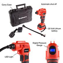 Fleming Supply Automatic Air Compressor with 20V Lithium Battery