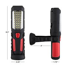 Fleming Supply LED Flashlight with Magnetic Swivel Base & Hanging Hook