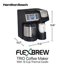 FlexBrew Trio Coffee Maker with 12 Cup Thermal Carafe