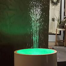 Flipo Set of 2 Solar Water Fountains with Red, Green, Blue Lights 