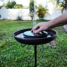 Flipo Set of 2 Solar Water Fountains with Red, Green, Blue Lights 