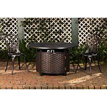 Florence Woven Aluminum LPG Fire Pit