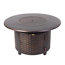 Florence Woven Aluminum LPG Fire Pit
