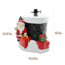 Fraser Hill Farm 15-in. Chimney Santa Christmas Tree Base for Artif...
