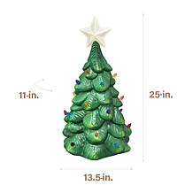 Fraser Hill Farm 25-in. Vintage Christmas Tree Blow Mold with Multi...