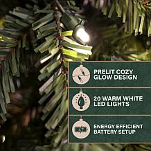Fraser Hill Farm 3-Ft. Pre-Lit Artificial Christmas Tree with Santa...