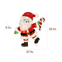 Fraser Hill Farm 32-in. Light-Up LED Santa Claus Christmas Decorati...