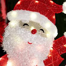 Fraser Hill Farm 32-in. Light-Up LED Santa Claus Christmas Decorati...
