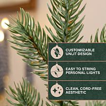 Fraser Hill Farm 4-Ft. Foxtail Pine Unlit Artificial Christmas Tree...
