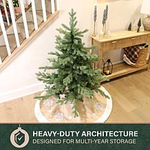Fraser Hill Farm 4-Ft. Foxtail Pine Unlit Artificial Christmas Tree...