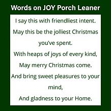 Fraser Hill Farm 45" JOY Poem Wreath & Reindeer Porch Sign W/ LED