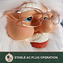 Fraser Hill Farm 4.9-Ft. Traditional Animated Musical Dancing Santa...